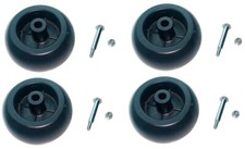 4/Four Deck Wheels W/Bolt & Nut 174873 133957 Fits CRAFTSMAN HUSQVARNA POULAN picture