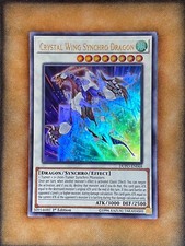 Yugioh Crystal Wing Synchro Dragon DUPO-EN068 Ultra Rare 1st Ed NM picture