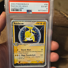 Pokemon TCG Raichu ex EX Sandstorm Holo #98/100 2003 EN PSA 6 picture