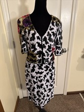 Vintage 80’s 90’s All Sequin 100% Silk 2 Piece Skirt Set Floral Abstract Sm/Med picture