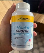 1pack LivingWell Nutraceuticals Heal-n-Soothe Systemic Enzyme Formula 90Capsules picture