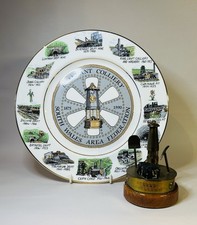 Vintage commemorative South Wales Welsh Mining Memorabilia Plate & Sculpture picture
