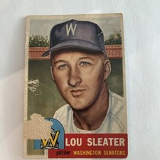 1953 Topps - High # Lou Sleater #224 Low grade picture