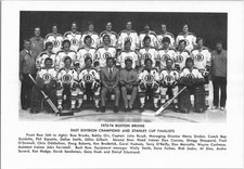 1973-74 Boston Bruins Team Photo - Bobby Orr, John Bucyk - Vintage Article Page picture
