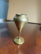 Vintage Brass Bud Vase 5