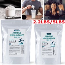 2.2/5LB Pure Creatine Monohydrate Powder 5000mg Per Serving Micronized Creatine picture