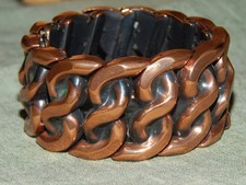 Vintage 1940's Bergere Copper Expandable Bracelet picture