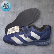Adidas Adipower Weightlifting 3 Men's Size 9 Blue Silver Gym Training JP6206 New picture