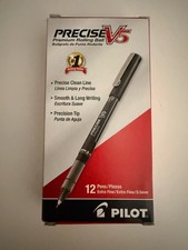 Pilot Precise V5 Stick Rollerball (12 Ct) Pen - Extra Fine Point- Black - picture
