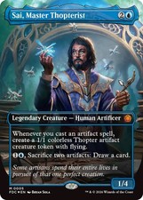 x1 Sai, Master Thopterist - Foil - Borderless M MTG Commander: Foundations M/NM, picture