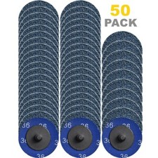 50 PCS 2 inch 36 Grit Zirconia Die Grinder Quick Change Sanding Discs Type R picture