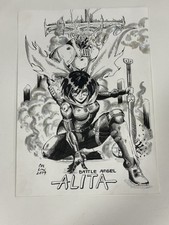 Alita Battle Angel Original Comic Art by Collin Yap picture