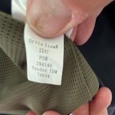 Orvis Men's Navy Solid Blazer Jacket XL Lined Button Front Notch Collar picture