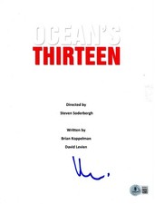 MATT DAMON SIGNED AUTOGRAPH OCEAN'S THIRTEEN FULL SCRIPT BECKETT BAS picture