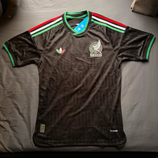 adidas Mexico Soccer Jersey 2026 Black Size Large Brand New picture
