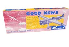 Vintage Model Airplane Kit Monarch Good News Sport Flying antique toy picture