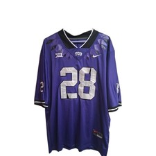 TCU Horned Frogs #28  Nike Team Sz XXL Mens Football Jersey. picture