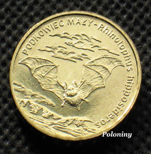 COMMEMORATIVE COIN OF POLAND - ANIMALS OF THE WORLD BAT - NIETOPERZ (UNC) picture