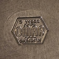 VINTAGE Omar Bakeries 5 Year SOLID STEEL STAMPING DIE  picture