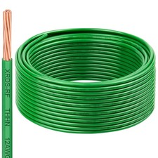 12 AWG THHN Stranded Bare Copper Wire 50FT Green Grounding Wire, Electrical picture
