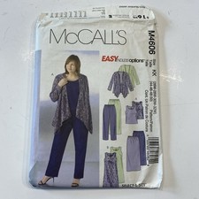 McCall’s M4606 Sewing Pattern Women’s Plus 26W-32W Jacket Dress Pants UNCUT picture
