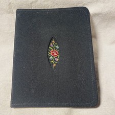 Vintage Petit Point  Embroidered Address Book & Christmas Card Record 1959/1960 picture