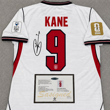 2026 England Kane Signed Style Home Soccer Jersey Framed Display Gift picture