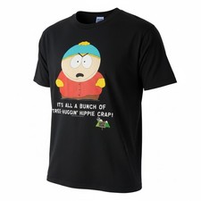 South Park Cartman 1998 Men's Vintage Black Top Heavy Australia T-Shirt Size XL picture