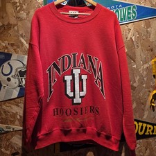VTG Lee Sport Indiana University Hoosiers Red Crewneck: XL picture