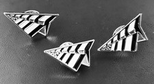 Lot of 3 Authentic Custom Roc Nation Paper Planes Crew Cap Hat Jay Z- Pins Only picture
