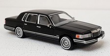Brekina NEW HO 1/87 Scale 1991 Lincoln Town Car in Black Finish picture