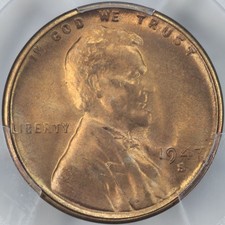 1947-S PCGS MS65RD Lincoln Cent 64293472 picture