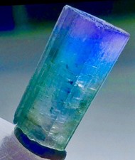 Rare Tri-Color  Tourmaline Crystal Natural Raw Rough Specimen Matrix Protection picture