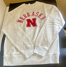 Nebraska Cornhuskers Sweater Men's Cream NCAA Football Cream S,M,L,XL,2XL picture