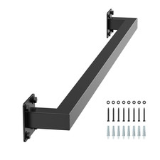 Vevor Wall Mounted Stair Handrail 4Ft Black Iron Staircase Handrail Indoor picture