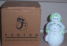 FENTON  GLOSSY MILK GLASS 