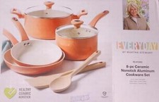 Everyday by Marth Stewart 8-piece Ceramic Nonstick Aluminum Cookware Set picture