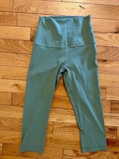 Lululemon Align High-Rise Crop Leggings Teal Green picture