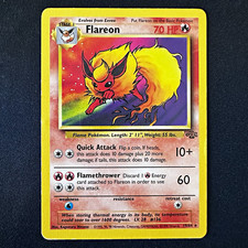 Pokémon TCG Flareon 19/64 Jungle Rare Unlimited Regular. (A2*) picture