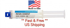 Dental Permanent Resin Cement Dual Syringe, Self Adhesive - Made in USA picture