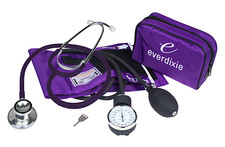 New PURPLE Adult BP Cuff Blood Pressure Kit With Matching Seperate Stethoscope picture