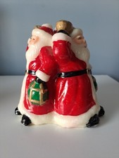 Vintage Colonial Candle of Cape Cod Three Sided Santa Candle Bell Ringer  picture