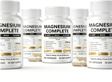 1-5pack Magnesium Mineral Supplement Gold Seal Complete 120Count Dietary Mineral picture