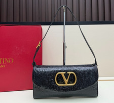 Valentino Garavani Vain Small Shoulder Black Bag picture