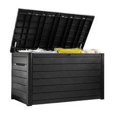 Keter XXL 230 Gallon Outdoor Deck Box Patio Weatherproof Resin Plastic-Graphite picture