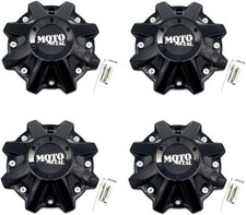 Moto Metal 4 pack MO479L214GBO Wheel Center Caps Gloss Black MO970 picture