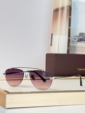 Tom Ford TF1356 Astar‑02 55□16‑145 Silver Rimless Purple Gradient Sunglasses picture