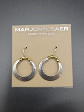 Vintage Marjorie Baer Dangle Silver Earrings picture
