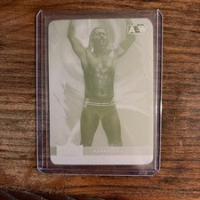 2022 Upper Deck AEW Metal SSP #3  ADAM COLE  ONE OF ONE PRINTING PLATE 1/1 picture