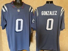 New England Patriots  Christian Gonzalez  Stitched Rivalry Jersey  Men’s Large picture